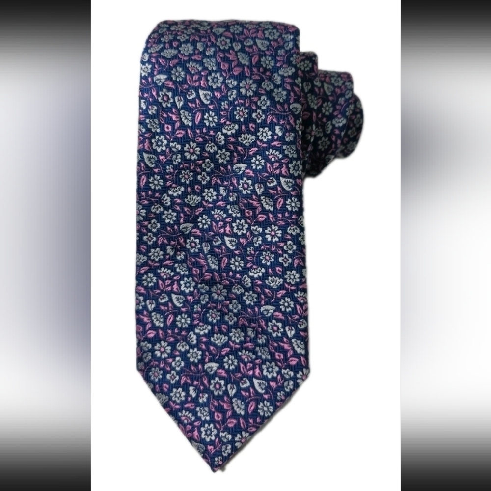 Chaps Navy and Pink Floral Men's Tie
